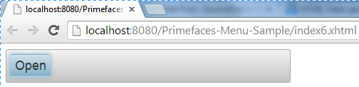 PrimeFaces Menu
