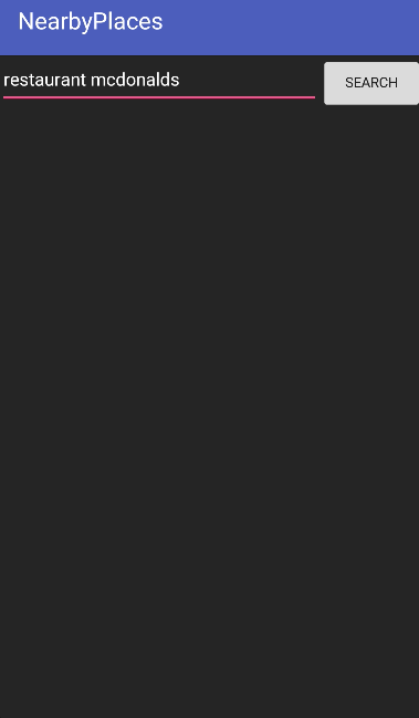 android nearbyplaces output