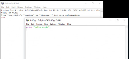 first python program