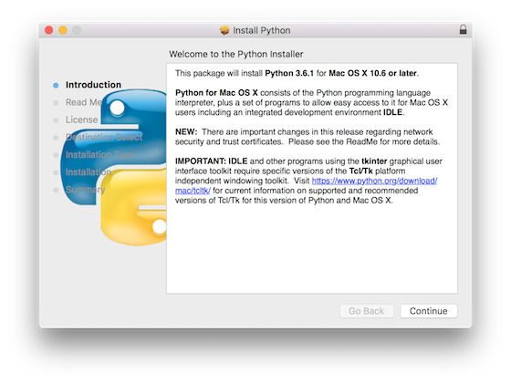 python installer mac