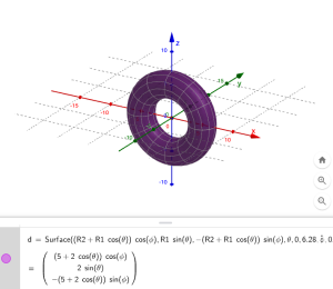 3d donut trong C