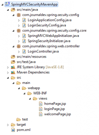 Cấu hình ví dụ đăng nhập và đăng xuất với Spring Security