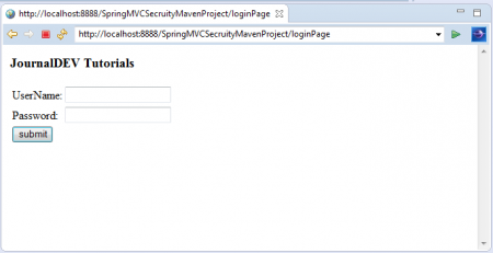 Ứng dụng ví dụ đăng nhập và đăng xuất với Spring Security