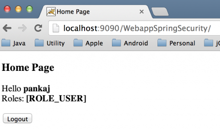 Hướng dẫn ví dụ Spring Security
