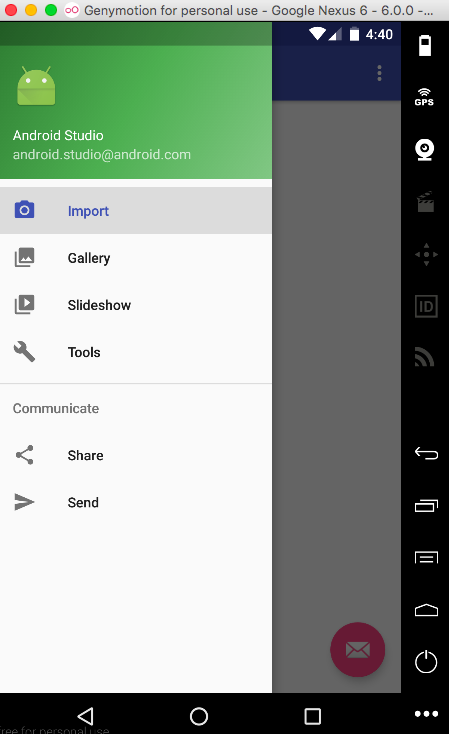 NavigationView trong Android