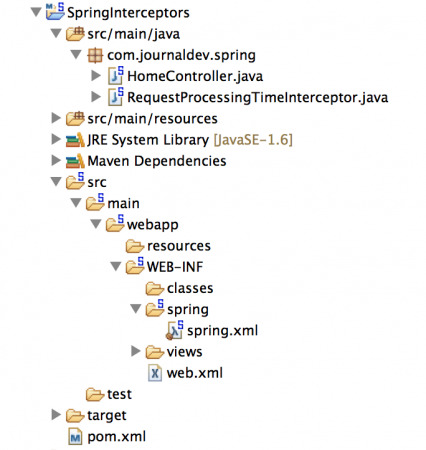 Spring MVC Interceptors Project