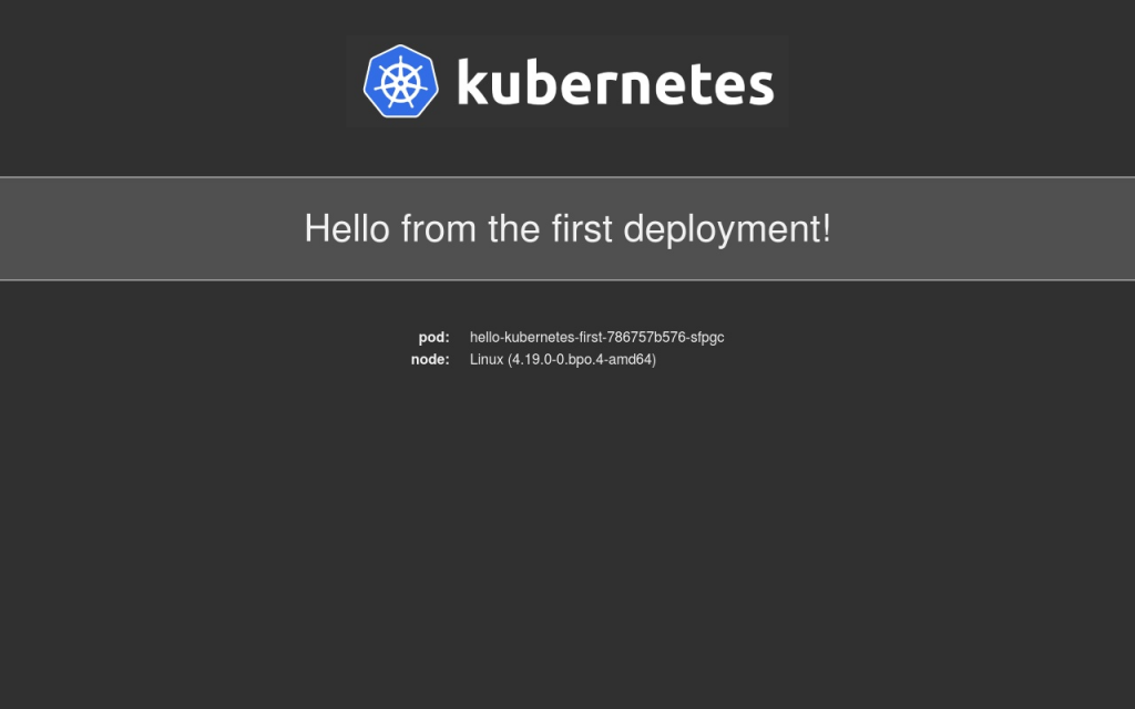 Màn hình deployment thứ nhất khi cài đặt Nginx Ingress cho Kubernetes