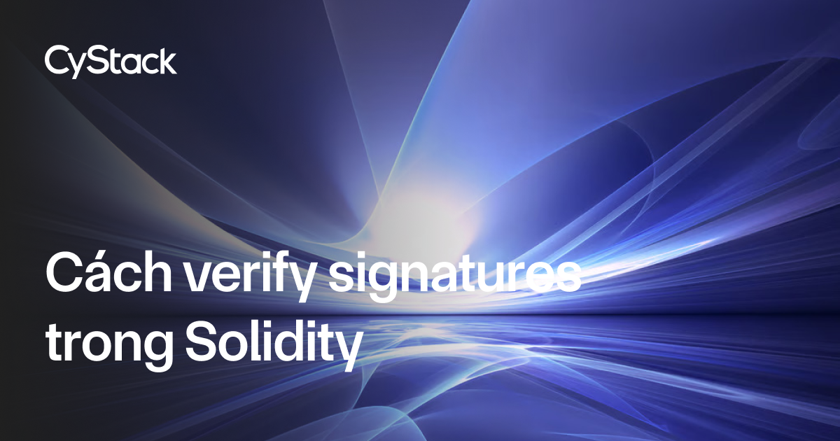 verify signatures in solidity