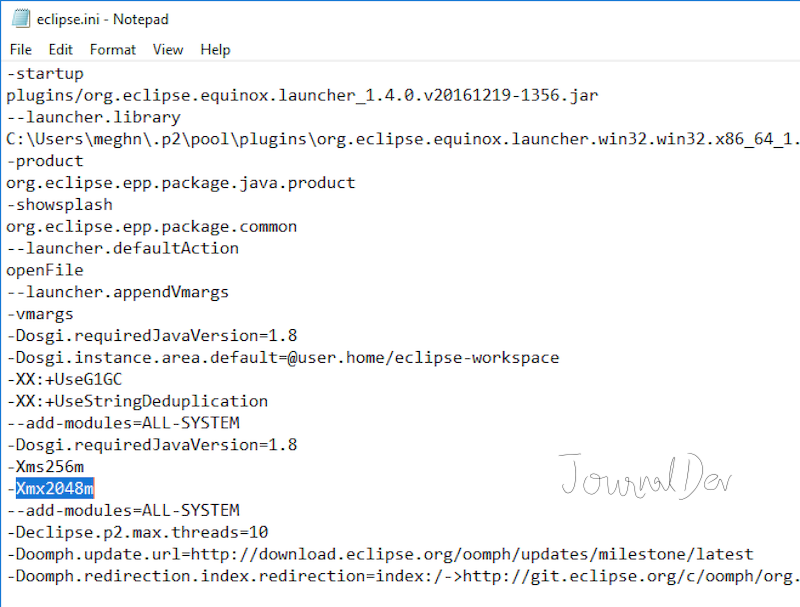 khắc phục lỗi OutOfMemory trong Eclipse