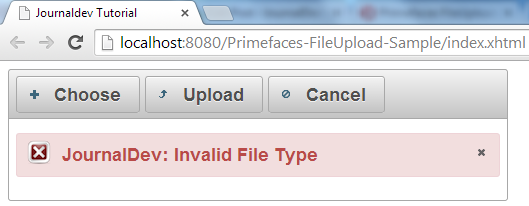 fileupload trong PrimeFaces