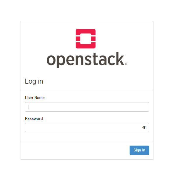 openstack sign in