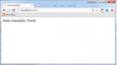 springboot helloworld output