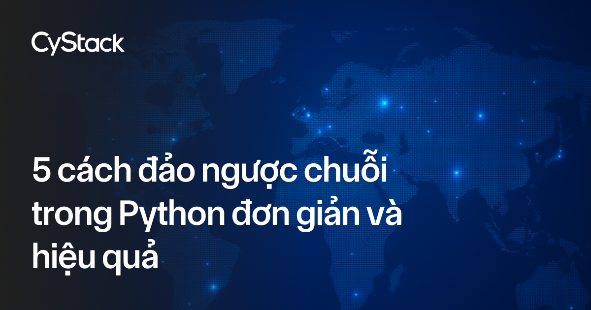 đảo ngược chuỗi trong Python