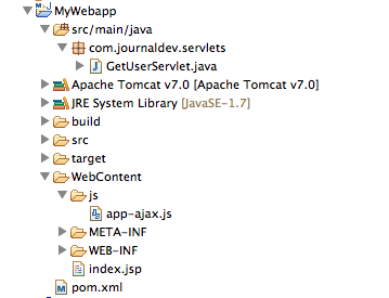 Ví dụ jQuery AJAX với JSP Servlet trong Java