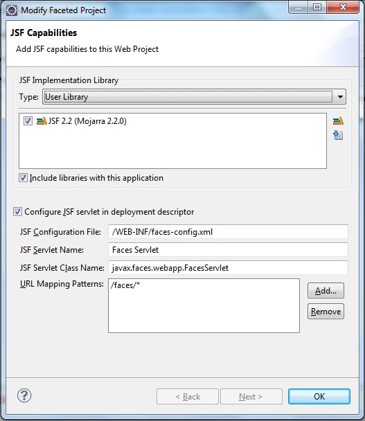 JSF Library Installed