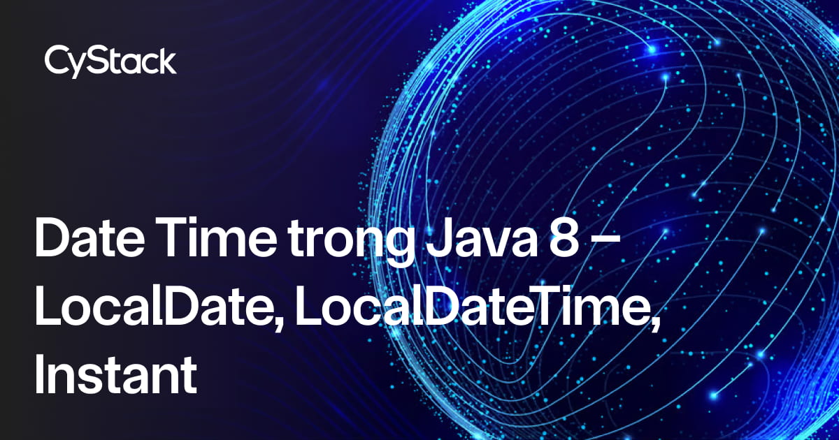 Date Time API trong Java 8