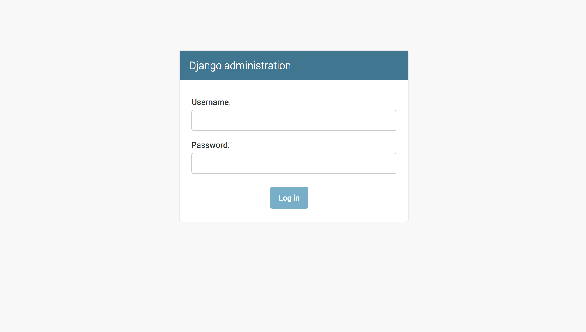  django admin login