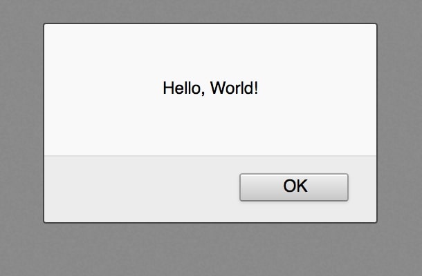 console javascript alert.