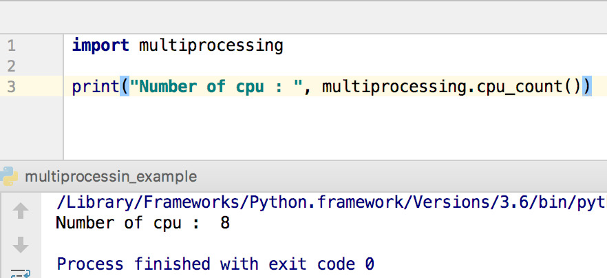 python multiprocessing cpu count