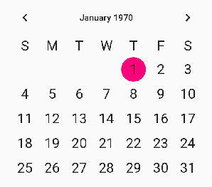 Android Calendar View