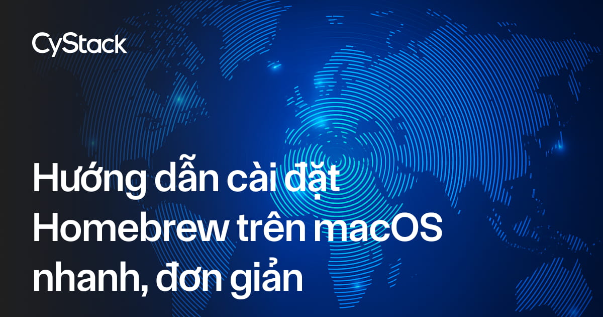 cài đặt Homebrew trên macOS