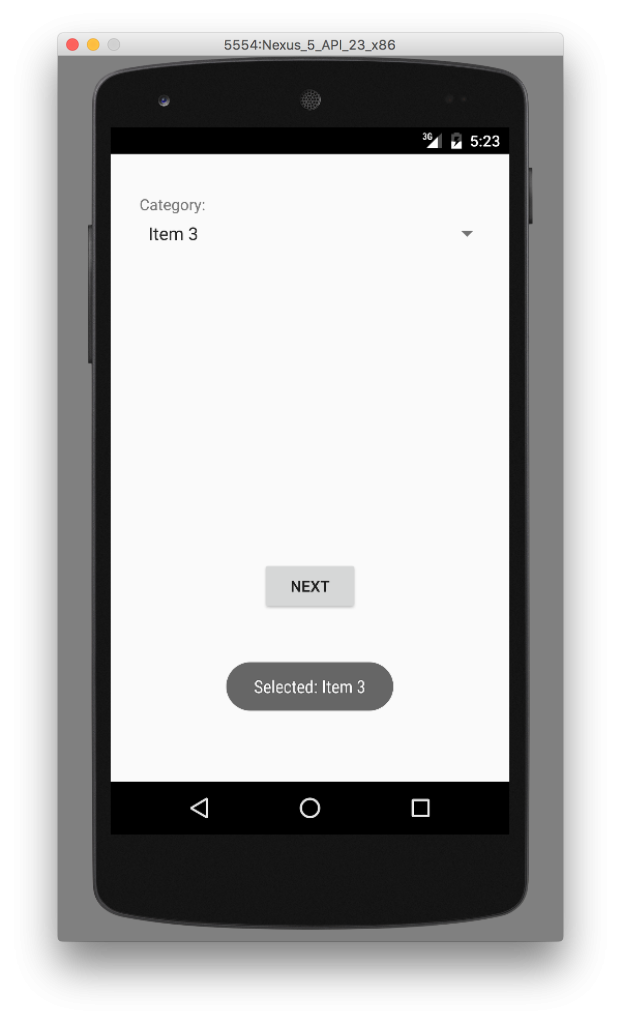 Ứng dụng Spinner trong Android